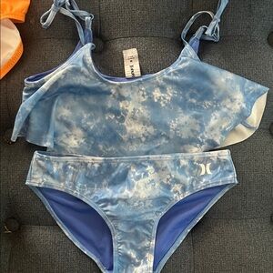 Blue Hurley bikini size 10-12 girls